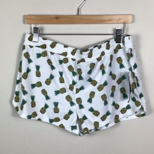 Brand new Almost Famous pineapple print knit shorts size large